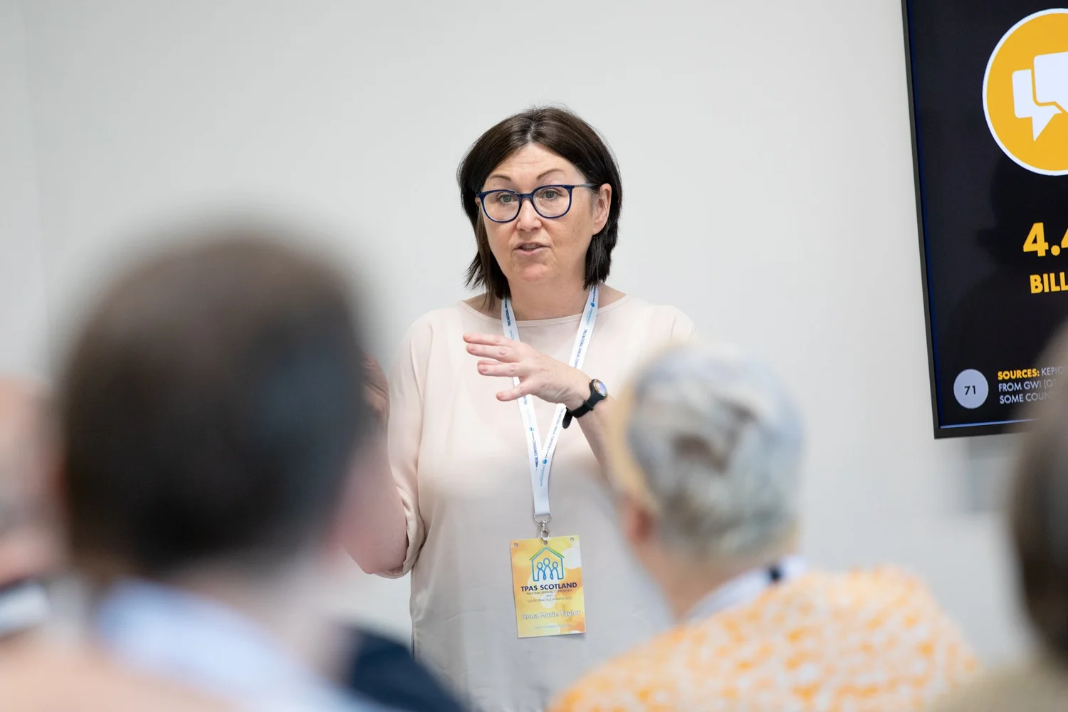 Anna-Marie Taylor presenting