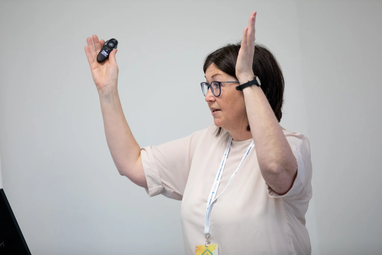 Anna-Marie presenting